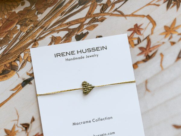 Armband Glitter Love Goud - Irene Hussein